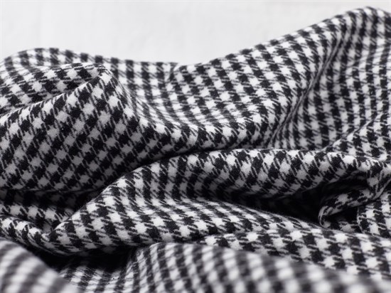 Рубашечно -пальтовая клетка, черно-белая - фото 17151