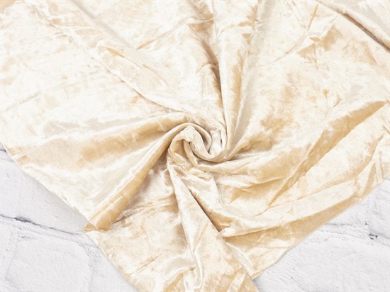 Бархат-креш, цв. светло-бежевый 10007622