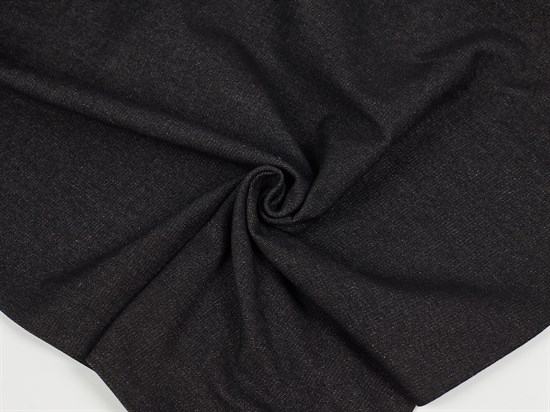 Джинса вареная, 100% хлопок, цв. черный 10009243