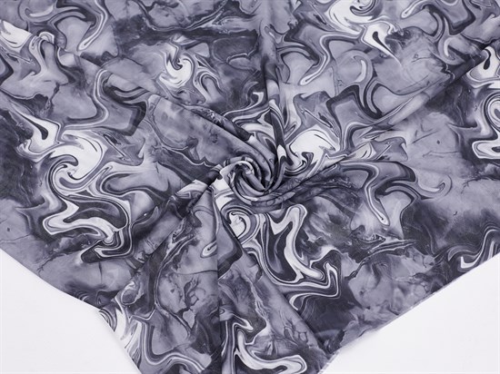 Сетка NUDE, принт "Акварель", цв. серый 10009158