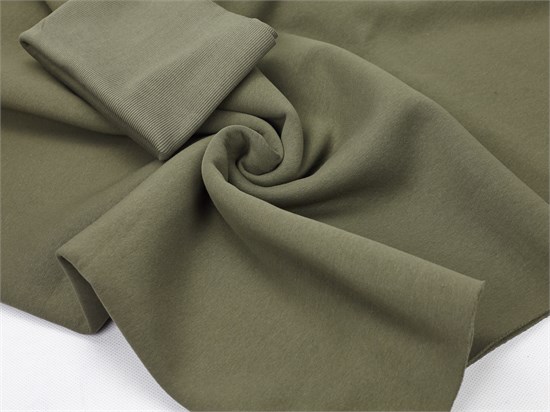 Футер 3х-нитка с начесом, цв. хаки 10002391