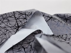 Светоотражающая плащевая ткань, паутинка черная - фото 12797
