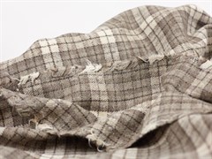 Костюмно-пальтовая ткань, клетка беж/коричневый (13519/c3) - фото 14779