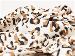 Армани шелк, принт "Леопард", цв. молочный - фото 15231
