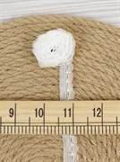 Резинка бельевая ажурная, белая, 15мм - фото 15693