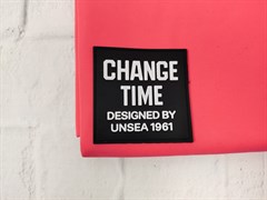 Нашивка силиконовая "CHANGE TIME" цв.черный - фото 17333