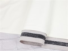 Подвяз трикотажный, серые с черной полосой-люрекс, ш. 7,5см, д. 120см - фото 17836