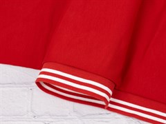 Подвяз трикотажный, красный с белым(2 полосы), ш. 4 см, д. 140см - фото 18113