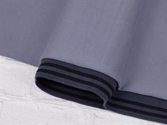 Подвяз трикотажный, графит с черными(2 полосы), ш. 4см, д. 140см - фото 18124