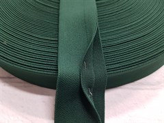 Резинка боксерная с двойным краем для окантовки, цв.темно-зеленый, 40мм