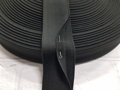 Резинка боксерная с двойным краем для окантовки, цв.черный, 40мм
