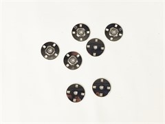 Кнопка пришивная,декоративная, металл цв.никель, диаметр 20мм - фото 18452