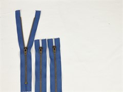 Молния металл, цв. синий ,18см - фото 18508
