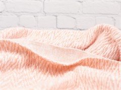 Вязаный трикотаж ALPAС, ёлочка розовый - фото 18630