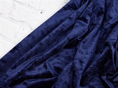 Бархат-креш, цв. темно-синий - фото 18820