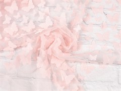 Сетка с бабочками, цв. розовый 10006743