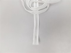 Ажурная резинка сеточкой, цв. белый (13мм) - фото 19035