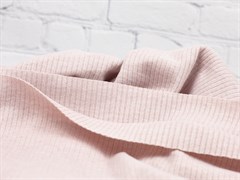 Трикотаж вязанка, лапша, цв. пыльно-розовый - фото 19202