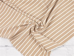 Трикотаж BRASH, кофейный в полоску 10007745