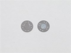 Кнопка магнитная пришивная, металл цв. серый, диаметр 20мм - фото 19270