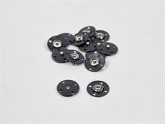 Кнопка пришивная,декоративная, металл цв. черный, диаметр 20мм