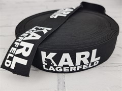 Резинка боксерная KARL LAGERFELD, белый текст, 40мм