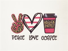 ТТ PEACE LOVE COFFEE  (27*15см) - фото 20943