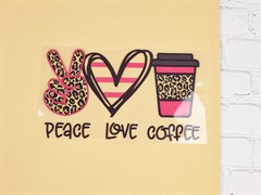 ТТ PEACE LOVE COFFEE  (27*15см) - фото 20944