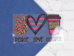 ТТ PEACE LOVE COFFEE  (27*15см) - фото 20945