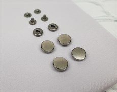 Кнопки Альфа 17мм фигурная, металл(матовая) (10шт)