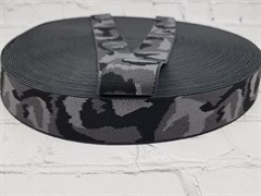 Резинка боксерная камуфляж, серый 40мм - фото 21355