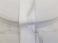 Резинка боксерная с двойным краем для окантовки, цв.белый, 40мм