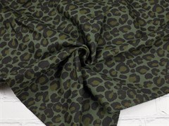 Джинса принт, "Леопард", цв. зеленый - фото 21429