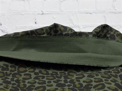 Джинса принт, "Леопард", цв. зеленый - фото 21432