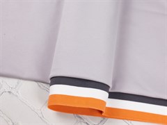 Подвяз трикотажный, цв. оранжевый+белый+серый, 7-120см - фото 22213