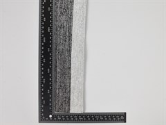 Подвяз трикотажный, цв. черно-серый с люрексом, 7,5-120см - фото 23479