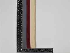 Подвяз трикотажный, цв. бежевый+бордо+серый, 6,5см-140см - фото 23491
