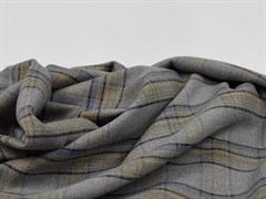 Костюмная ткань SQUARE, цв. серый+голубой - фото 23570