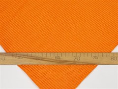 Трикотаж вязаный прямой столбик, цв. оранжевый - фото 23935