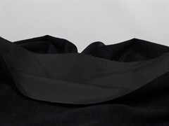 Вельвет крупный рубчик, черный, УЦЕНКА - фото 24017
