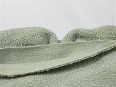 Трикотаж LAMB на флисе, цв. эквалипт - фото 24233