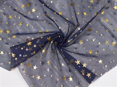Фатин звезды, темно-синий - фото 24838