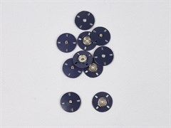 Кнопка пришивная,декоративная, металл цв. темно-синий, диаметр 20мм - фото 25314