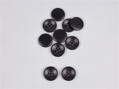 Пуговица акриловая, цв. черный, 30мм - фото 25549