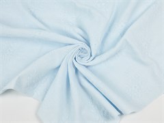Шитье на батисте "Цветы", цв. небесно-голубой 10009210