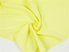 Шитье на батисте "Сердечки", цв. светло-желтый 10009278