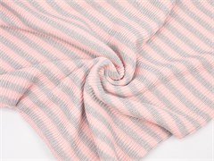 Трикотаж вязаный прямой столбик, принт 