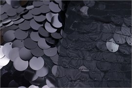 Пайетки COINS крупные, цв. черный 10009459