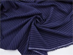 Лен STRIPE, цв. темно-синий 10014442