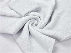 Футер 3х-нитка с начесом, цв. серый меланж 10002643